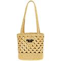 borsa a mano crochet logo
