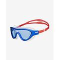 occhialini nuoto the one rosso blu con lenti trasparenti blu bambini