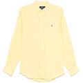 camicia gialla in lino