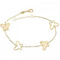 bracciale donna in oro giallo farfalle 803321733399