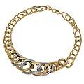 bracciale donna in oro giallo e bianco 803321719128