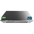 cappa aspirante 75cm 550 m3/h a++ touch control filtri al carbone e led