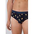 slip cotone stampato con logo uomo blu tamaño l