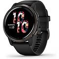 venu 2 gps bluetooth 45mm amoled nero resistenza acqua 5atm spo2 cardiofrequenzimetro