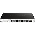 28-port gigabit poe+ smart managed switch including 4 x 100/1000mbps combo ports dgs-1210-28mp