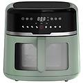 iridea friggitrice ad aria 8 3 l plastica-acciaio inox verde