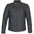 giacca moto tecnica in vera pelle morbidissima pxt stripes a taglia 48
