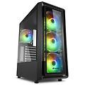 case tk4 rgb 7 slot espansione pannello frontale vetro temperato 3 porte 3xusb2. 0/3. 0 i