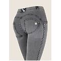 jeggings push up wr. up superskinny jersey-denim organico light grey-seams black donna xxx large