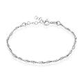 bracciale catena silver collection argento rodiato collezione silver collection bianco