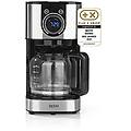 fresh-aroma-switch caffettiera a filtro vetro con brocca di vetro da 1 25 l elegante rotella di