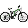 bici da bambino mtb colorado 24 full suspension titanio/verde