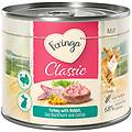 18 + 6 gratis! 6 x 200 g classic meat coniglio & tacchino con olivello ed erba gatta