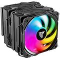 cooler 6pipes nero a-rgb ventola cpu doppio dissipatore di calore 2x120mm nero