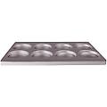 pentole teglia per focaccine alluminata (8 stampi ø 14) dim. 60x40cm