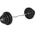 set bilanciare da 70kg con 8 dischi pesi e barra curva in acciaio