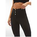 push up wr. up a vita alta in tessuto traspirante ecologico nero donna small