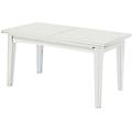 milanihome. it tavolo da pranzo allungabile in legno massello 160x85/130/175/2 bianco 160 x 75 x 85