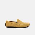 mocassini in suede da uomo giallo