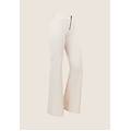 pantaloni wr. up super flare in similpelle con vita regular white sand donna xxs