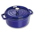 cocotte casseruola in ghisa blu scuro 24cm