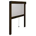 zanzariera finestra marrone l. da 140 a 100 cm x h. da 160 a 20 cm iart5344