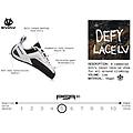 defy lace lv scarpe arrampicata unisex white/black 39 us
