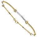 bracciale uomo oro giallo bianco gl101615