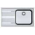 lavello 1 vasca (86x50cm) srx 611 smart inox spazzolato 101 0356 882