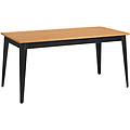tavolo acerios 160x80x76 cm (lxlxh) piano tavolo quercia selvatica struttura nero rettangolare