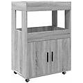 - carrello bar grigio sonoma 60x39 5x89 cm in legno multistrato