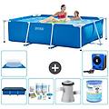 - piscina fuori terra rettangolo 220x150x60 cm blu include accessori coordinati a21