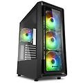 case tk4 rgb 7 slot espansione pannello frontale vetro temperato 3 porte 3xusb2. 0/3. 0 i tk4 rgb