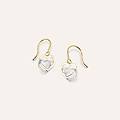 orecchini pendenti beverly oro bicolore collezione beverly bicolore