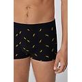boxer in cotone elasticizzato stampato uomo nero tamaño m