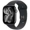 watch series 11 gps 46mm cassa alluminio jet black con sport band nero m/l (meux4ql/a)