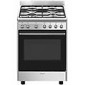 cucina concert cx60gmx inox 4 fuochi forno elettrico 70l