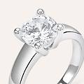 anello solitario silver elegance argento rodiato cubic zirconia collezione silver elegance misura 53