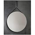 - specchio rotondo con stringa in ecopelle art. 1102 serie la progetto x-tra