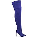 stivali overknee viola in lycra tacco 10 5 cm