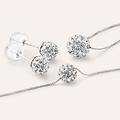 orecchini lobo christelle oro bianco cristallo collezione christelle oro bianco