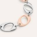 bracciale catena sunrise acciaio bicolore bianco / rosa collezione sunrise bicolore bianco / rosa