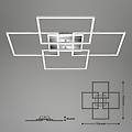 frame s plafoniera led 72 4x72 4 cm alluminio
