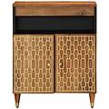 - credenza 60x33x75 cm in legno massello di mango