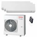 condizionatore shorai edge white trial split 7000+7000+16000 btu inverter a+++ wifi unità