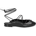 ballerine slingback nere lace-up