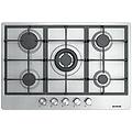 piano cottura a gas 5 fornelli da incasso 75 cm acciaio inox as5444x01