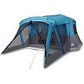 - tenda da campeggio con portico per 4 persone blu impermeabile