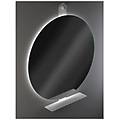 - specchio con mensola in acciaio inox art. xo 50 17 serie la progetto x-tra