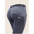 pantaloni push up wr. up vita regular effetto velluto ombre blue donna xxs
